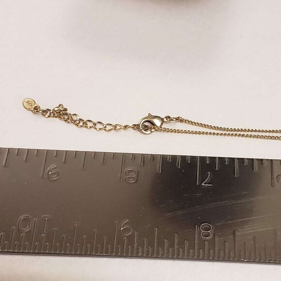 New Old Stock (late 80s/90s) Monet Rose Gold Heart Necklace & Earrings In Case - Picture 9 of 9